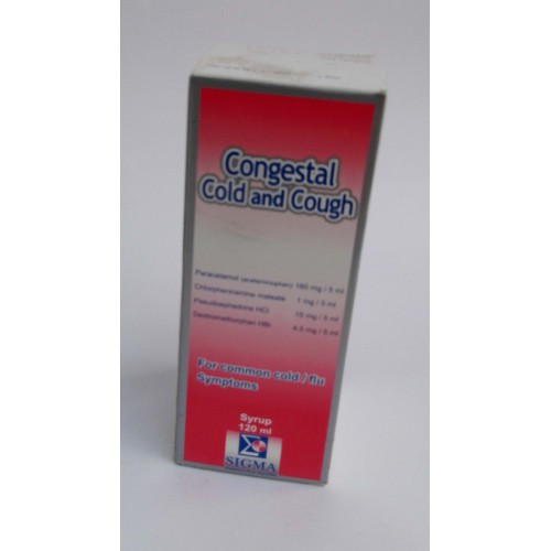 Congestal cold and cough ( paracetamol + chlopheniramine maleate + pseudoephedine